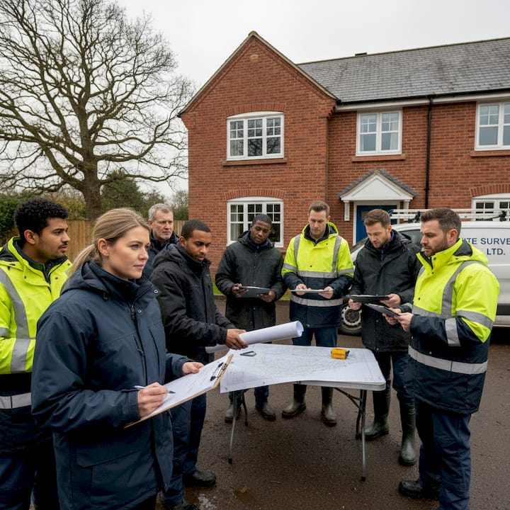 Diverse surveyors and property professionals